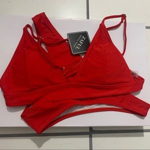Zaful Red Padded Bikini NWT